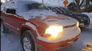 -36&deg; Wind chill beer run! 2002 Chevy Blazer!