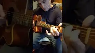 Cmin9 open tuning turnaround for Si Silhouettes #guitar #shorts