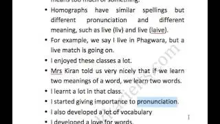 Cue card English lesson