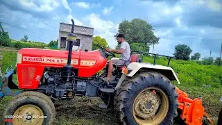 TRACTOR  WORK FRAM ROTTWEILER ❤️‍🩹🚜||ट्रैक्टर आज खेत में रोटावेटर मारने गया ❤️‍🩹🚜