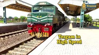 Tezgam in High Speed Captured from Multan Cantt to Lahore