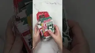 How to make Christmas Gift Tags from UGLY Pattern Papers |LAST MINUTE Christmas Idea 💡 #shorts