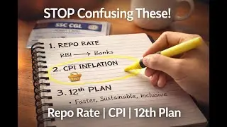 Repo Rate, CPI & Five Year Plans Explained 🔥 | SSC CGL 2026Economy MCQs |Part-3 #upsc #ssc #staticgk