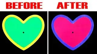 Trick Your Eyes To Be Color Blind Challenge AMAZING SCIENCE iLLUSION! ( TOP 10 OPTICAL iLLUSIONS )