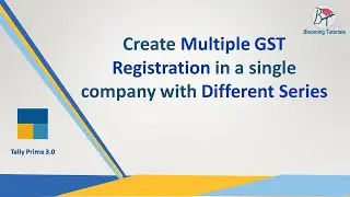 How to create multiple GST Registration with different series in a single company  |Voucher series