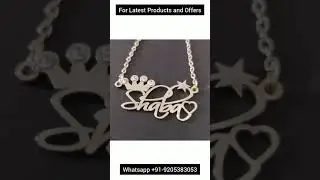 Name Pendant (Silver Coated)