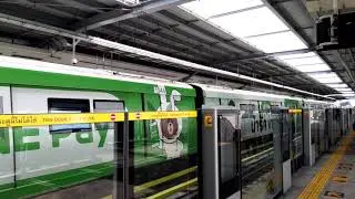 【From Oak7500】BTS Skytrain『EMU-B1』Arriving to Pu Chao Station「No.44」