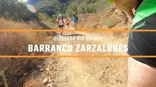 Descenso Rio Grande, barranco zarzalones en Yunquera, Málaga.