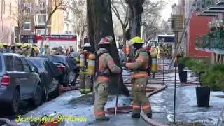 INCENDIE / FIRE - RUE SICARD - HOCHELAGA / 10-14 / 4TH ALARM / MTL QC - 20181215