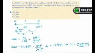 CFA Level 1 SS15 Solved Problem - Fixed Income - Bond Valuation