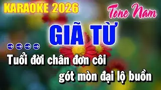 Karaoke Giã Từ Tone Nam | Nhạc Sống Mới Nhất | Karaoke Duy Beat