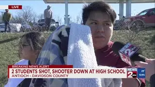 Man waits for siblings after shooting at Antioch High School