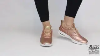 Women's Air Max Thea  Premium Metallic Bronze On feet Video at Exclucity