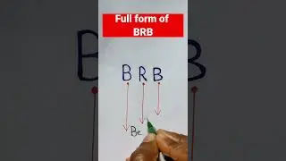 Full form of BRB.#shorts #fullform #brb