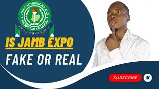 Shocking Truth About JAMB Expo Revealed
