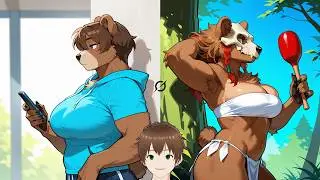 Worldbuilding Detailed Bear Anthro Species with Grok