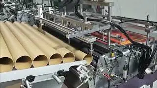 Long Tube 800mm Paper Core Labeling Machine | High-Speed Precision Labeling