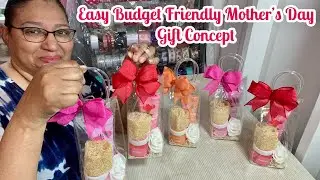 Easy Budget Friendly Mother's Day Gift Concept Using Dollar Tree Bath n Body Sets