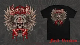 Drawing  Skull Mascot for Tshirt Design - Fast Version