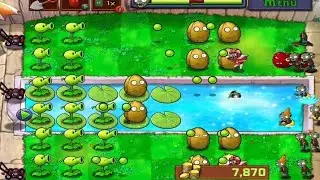 Plants vs Zombies Pool level part 1 gameplay #1k 
