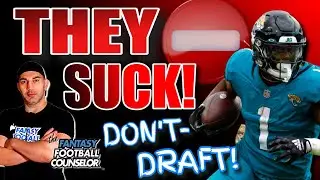 10 Fantasy Football Players that Really SUCK - DO NO DRAFT!