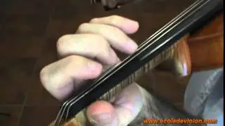 61 - Violon - Révision - 2e doigt collé et séparé du 1e doigt sur les 4 cordes