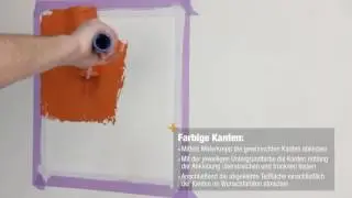 Profi-Maler-Tipp 4 - Farbige Kanten herstellen - So einfach ist Farbe