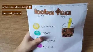 opening a boba tea blind bag cat edition!🧋😻🐈&zwj;⬛️ // peanut_starz