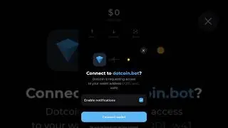 Dotcoin | How To Connect TonKeeper Wallet
