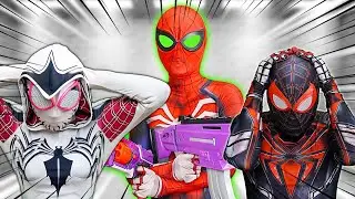 TEAM SPIDER-MAN vs BAD GUY TEAM | TRAINING NERF GUN To Become SUPERHERO : SPIDER-MAN IN REAL LIFE #8