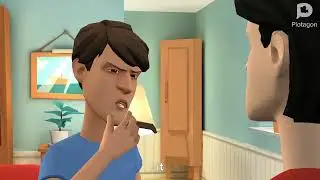 Mal did something to Austin's phone (Plotagon animation)