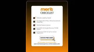 Merit Checklist! Is your website ready?
