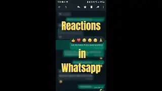 Как добавлять реакции на сообщения WhatsApp