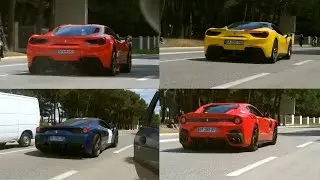 30+ Ferrari Accelerating! (F12 TDF, 488 GTB, 599 GTO)