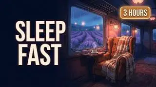 Stop Overthinking and Sleep | Slow Train Through Lavender Valleys (3+ Hour Sleep Story)