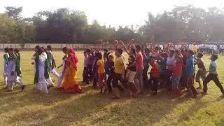 Celebration on winning the Jamini Roy award at Saharda Kalipada Vidyapith