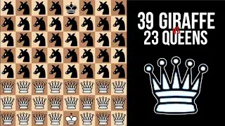 39 GIRAFFE vs. 23 QUEENS || Fairy Chess