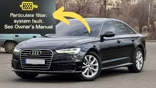 Предупреждение Audi «Неисправность системы сажевого фильтра»: причины