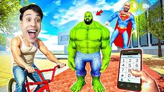 الابطال الخارقين الهنود محاولة السيطرة علي المدينة هالك وسوبرمان 😂🔥| قراند الهندية
