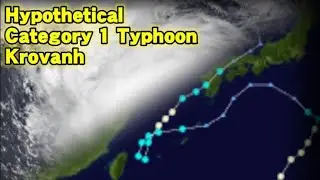 The Track Of Hypothetical Typhoon Krovanh