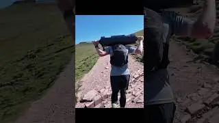 We Conquered Pen Y Fan Carrying 30kg Chains and Strongman Log Bar #penyfan #strongman #fitness