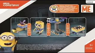 Mega Bloks Instructions | Minions | Despicable Me | DYD38 | Despicable Booster Pack