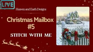 Christmas Mailbox#5【HAED】Live #flosstube #stitchwithme