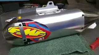 Rebuild of the junk FMF fake ebay exhaust for the Honda crf300l. Can it sound good? part 2