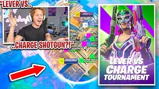 I Hosted a LEVER VS CHARGE Tournament in Fortnite... (shotgun only)