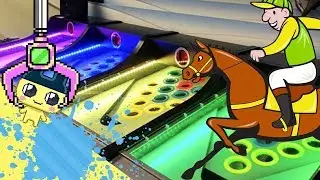 'Roll-a-Ball' Horse Race Game Arcade Challenge Wins!