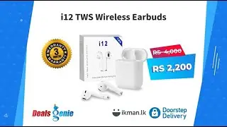 i12 s TWS Wireless Bluetooth Stereo Earbuds #ikman #Earbuds #Music