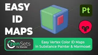 Наборы Zen для Blender &mdash; простые карты идентификаторов цветов вершин в Substance Painter и Marmoset