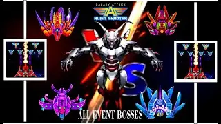 GALAXY ATTACK ALIEN SHOOTER ALL EVENT BOSSES FIGHTS 🎄(  Part 1) 🎄G.A.A.S BIG EVENT: MERRY CHRISTMAS🎄