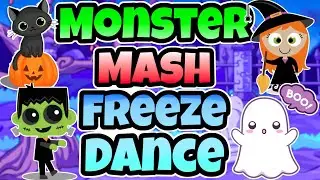 👻 Monster Mash 👻 Freeze Dance | Brain Break | GoNoodle Inspired | Just Dance